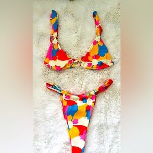 Women’s Floral Multicolor Bikini Set - Unbranded
